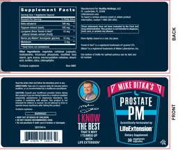 Label for Mike Ditka's Prostate PM