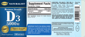 Maximum Strength D3 5000 IU