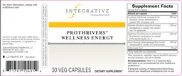 Label for Prothrivers Wellness Energy