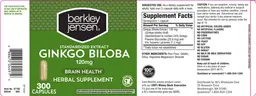 Label for Ginkgo Biloba 120 mg