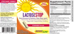 Label for LactoseStop