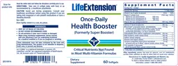Label for Once-Daily Health Booster