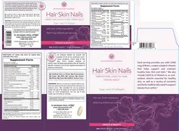 Label for Hair/Skin/Nails