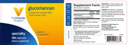 Label for Glucomannan