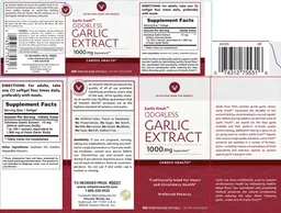 Label for Oderless Garlic Extract