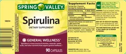 Label for Spirulina