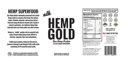 Label for Hemp Gold Coconut Flavor