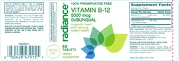 Label for Vitamin B12 5000 mcg Sublingual