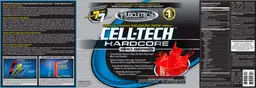 Label for Cell-Tech Haredcore Pro Series Fruit Punch