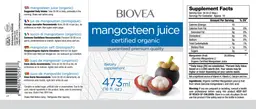 Label for Mangosteen Juice