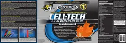 Label for Cell-Tech Hardcore Pro Series Orange