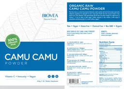Label for Camu Camu Powder