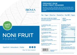 Label for Noni Fruit Powder