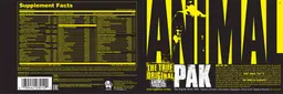 Label for Animal Pak