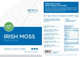 Label for Irish Moss Powder