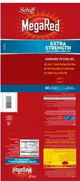 Label for Extra Strength 500 mg Omega-3 Krill Oil