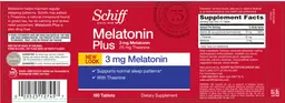 Label for Melatonin Plus