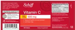 Label for Vitamin C 500 mg