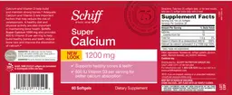 Label for Super Calcium 1200 mg