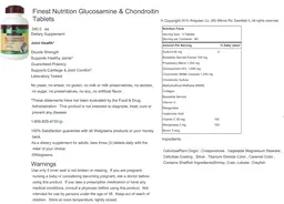 Label for Glucosamine Chondroitin