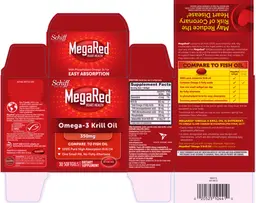 Label for Omega-3 Krill Oil 350 mg