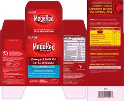 Label for Omega-3 Krill Oil Extra Strength 500 mg