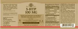 Label for 5-HTP 100 mg