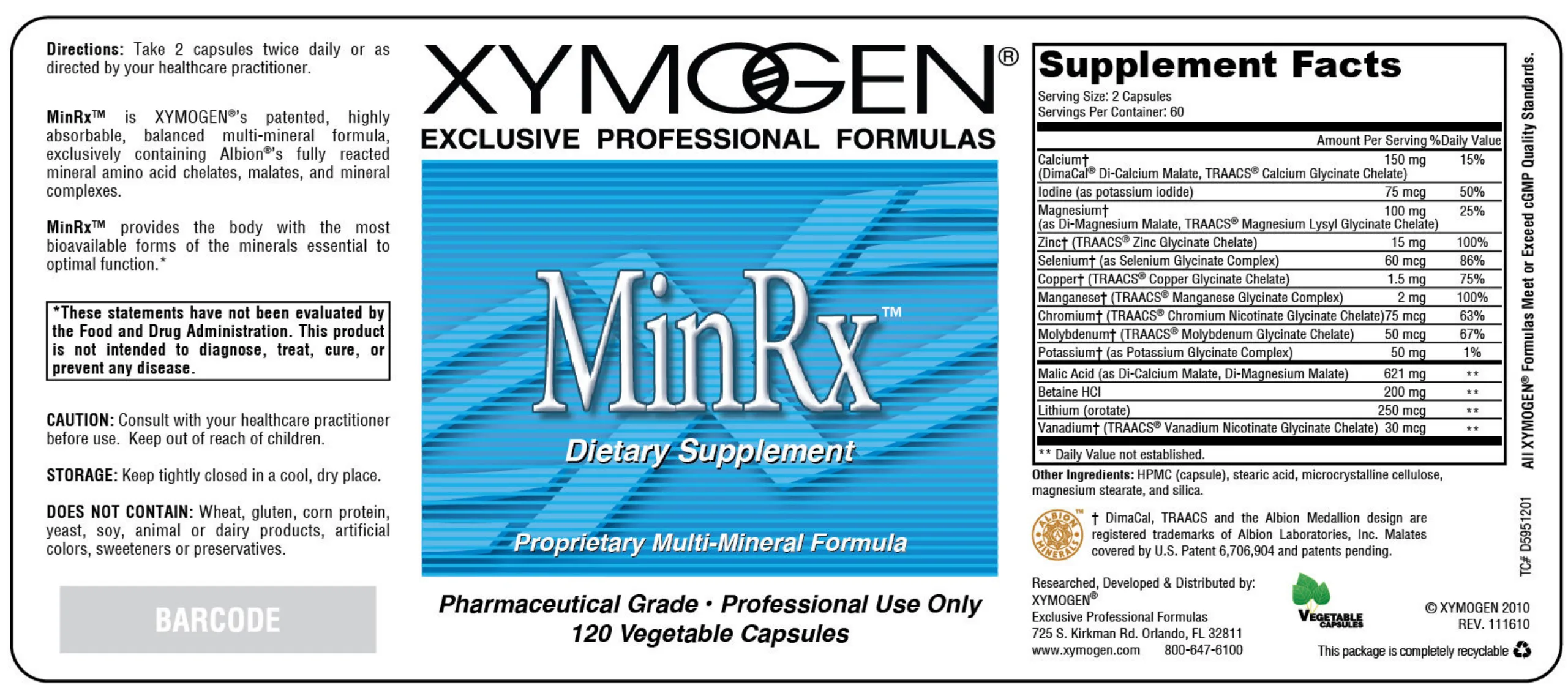 Label for MinRx