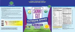 Label for Skinny Gut Ultimate Shake Natural Vanilla Flavor