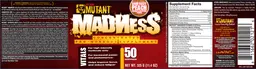 Label for Mutant Madness Sour Fuzzy Peach