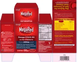 Label for Omega-3 Krill Oil Ultra Strength 1000 mg