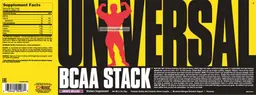 Label for Universal BCAA Stack Grape Splash