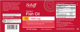 Label for Omega-3 Fish Oil 1000 mg