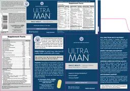 Label for Ultra Man Daily Multi