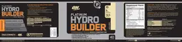Label for Platinum Hydro Builder Vanilla Bean