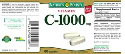 Label for Vitamin C-1000 mg