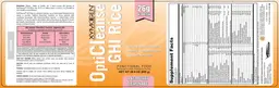 Label for OptiCleanse GHI Rice Raspberry Lemonade