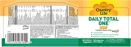 Label for Daily Total One Iron Free