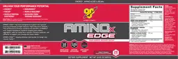Label for AminoX Edge Fruit Punch