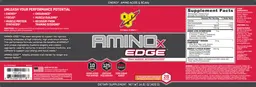 Label for AminoX Edge Strawberry Orange