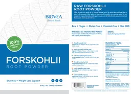 Label for Forskohlii Root Powder