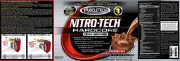 Label for Nitro-Tech Hardcore Pro Series Chocolate Milkshake