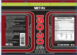 Label for ISO-30 Apple Pear