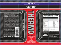 Label for Thermo Rush