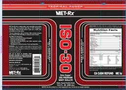 Label for ISO-30 Tropical Punch