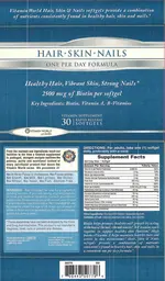 Label for Hair - Skin - Nails