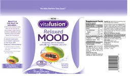 Label for Relaxed Mood Natural Tropical Flavor
