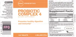 Label for Probiotic Complex 4