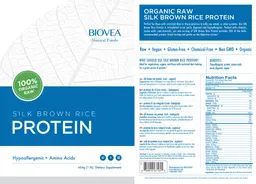 Label for Silk Brown Rice Protein