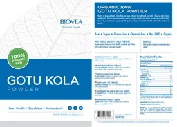 Label for Gotu Kola Powder